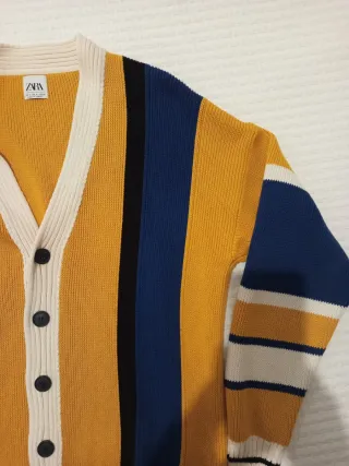 Cárdigan Zara Rayas Hombre