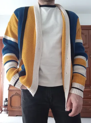 Cárdigan Zara Rayas Hombre