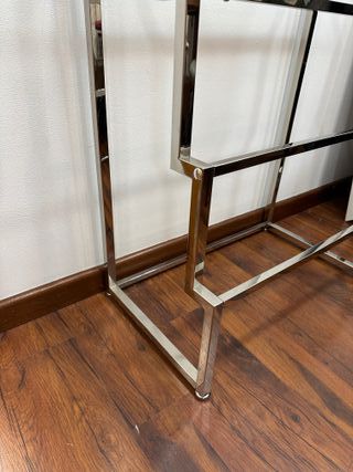 Expositor fulares Ikea metal plateado