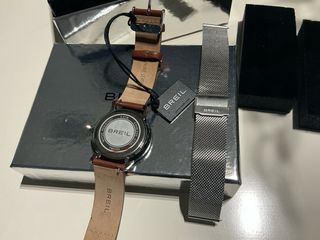 Reloj Breil Cuero y Malla Plateada