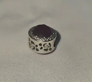 Charm Pandora Rosa Bella y Bestia Morado