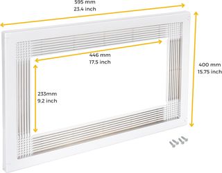 EMUCA 8061515 Marco para encastrar microondas en m
