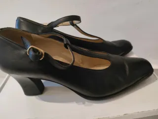 Zapatos Cipriani Mujer Tacón Negro T-Strap