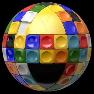 V-Cube 25164 V V-Sphere Sliding Tile Puzzle Ball,