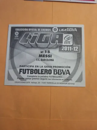 Cromos FC Barcelona Jugadores Messi 2011 2012