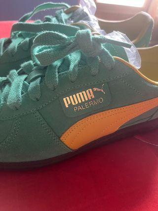 Puma Palermo Suede 42.5 Verde Giallo