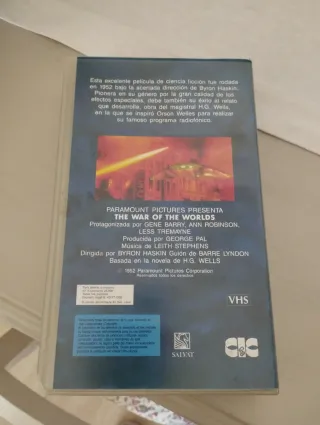VHS La Guerra de los Mundos (Español)