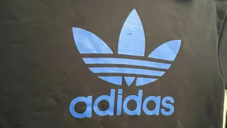 Sudadera Adidas Talla L Negra y Azul