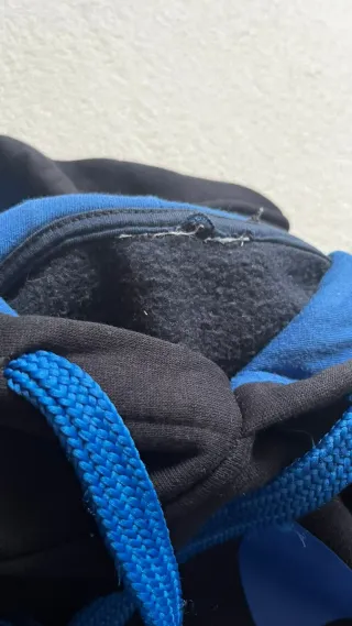 Sudadera Adidas Talla L Negra y Azul