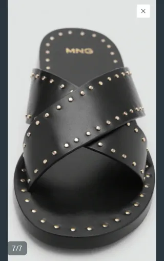 Sandalias MNG Talla 38 Tachuelas Negras