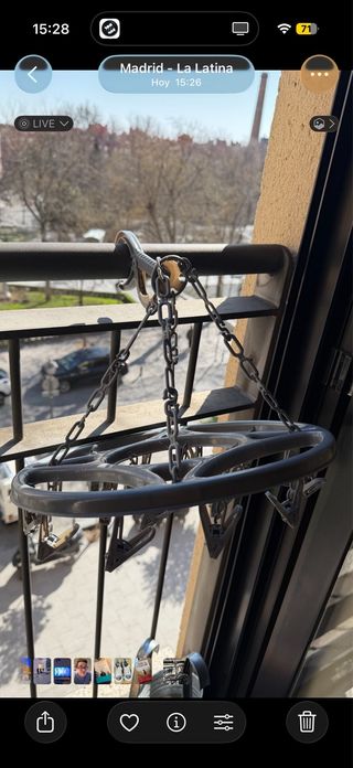 Tendedero pequeño para ropa