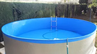 Piscina Desmontable Metal/Plástico Azul