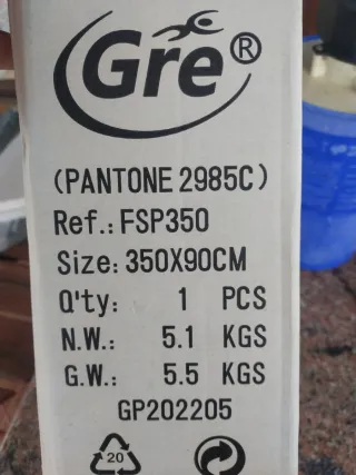 Piscina Desmontable Metal/Plástico Azul