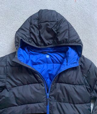 Anorak niño talla 13-14 azul y gris