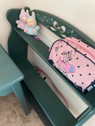 Cabecero de cama pintado a mano