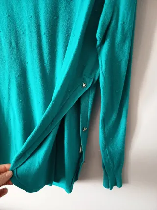 Jersey Corazon verde turquesa