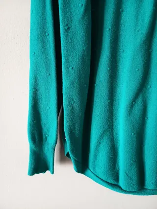 Jersey Corazon verde turquesa