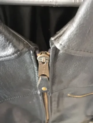 Chaqueta de cuero Alfa Negra