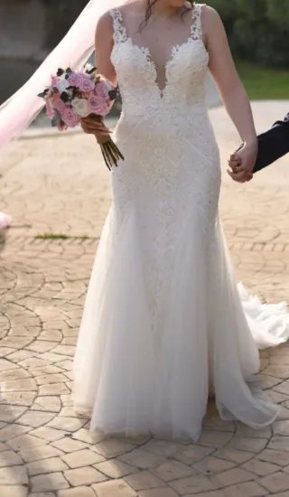 Traje de Novia Sirena con Pedrería