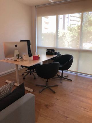 Mesa Escritorio Ikea Galant Blanca y Madera