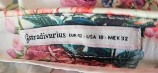 Falda Stradivarius floral T42