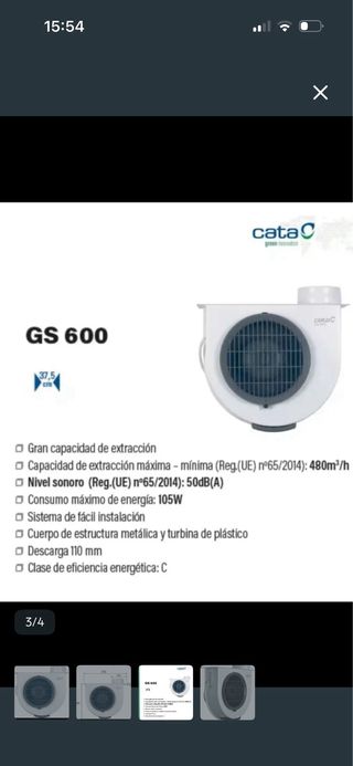 Extractor Cata GS-600