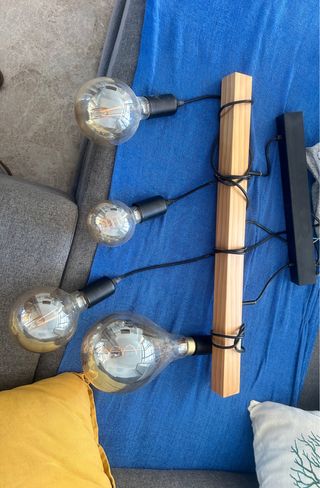 Lámpara de techo Leroy Merlin con bombillas