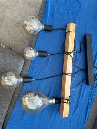 Lámpara de techo Leroy Merlin con bombillas