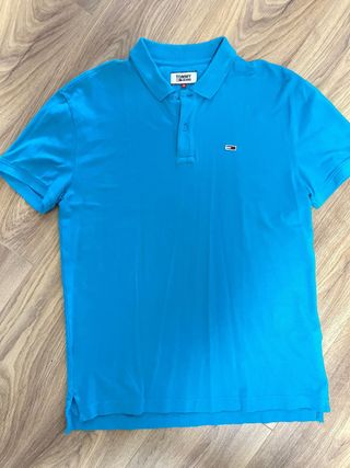 Camisa Polo Tommy Jeans Azul Talla M
