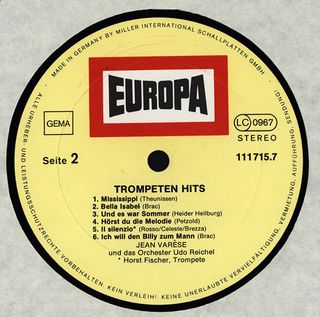 Vinilo Trompeten Hits - Europa