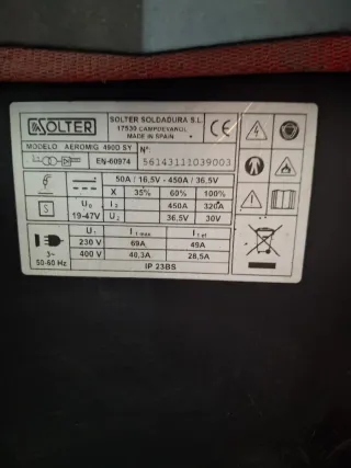 Soldadora Solter aeromig