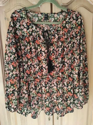 Blusa SHEIN floral talla grande XXL