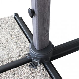 Ombrellone da Giardino Decentrato 3x4 m Alluminio