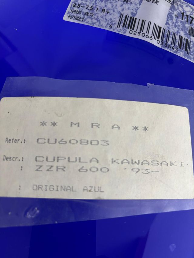 Parabrisas MRA Azul Kawasaki ZZR 600 (93-)