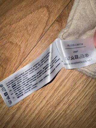 Jersey River Woods Lana Merino y Cachemira Talla S