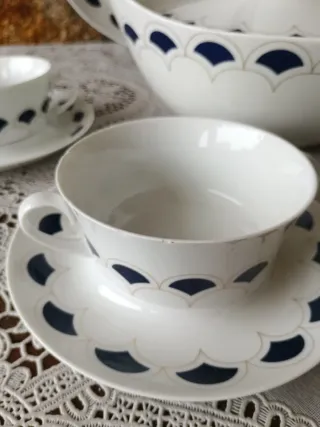 Juego de vajilla Bidasoa porcelana azul