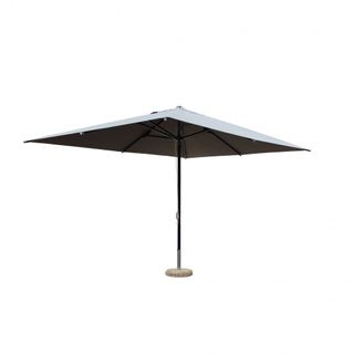 Ombrellone da Giardino 3x4 m in Alluminio Grigio