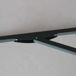 Ombrellone da Giardino 3x4 m in Alluminio Grigio