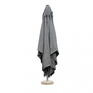 Ombrellone da Giardino 3x4 m in Alluminio Grigio