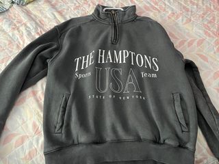 Sudadera Bershka gris talla XS