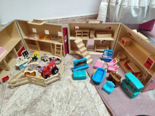 Casita y Granja de Juguete con Accesorios