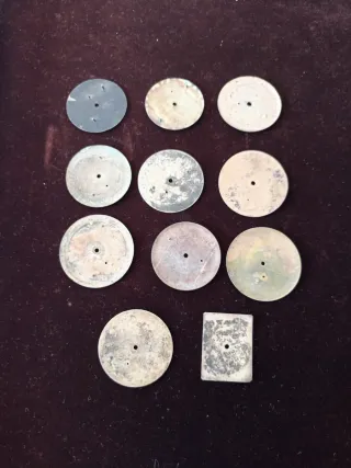 Lote 10 Esferas de Reloj Vintage