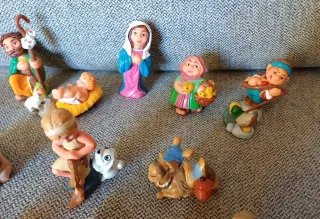 Kinder Ferrero lotto personaggi Presepe vintage