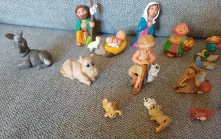 Kinder Ferrero lotto personaggi Presepe vintage