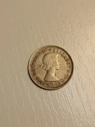 Moneda Sixpence 1962 Australia