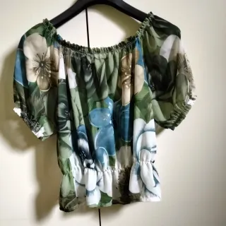 Blusa floreale estiva taglia M