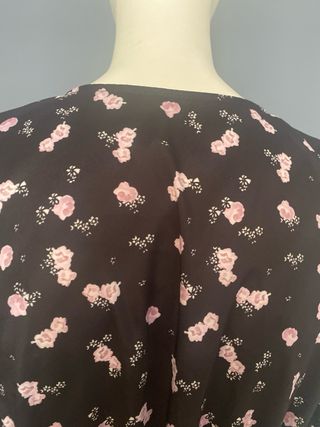 Vestitino fantasia fiori nero taglia unica