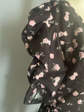 Vestitino fantasia fiori nero taglia unica