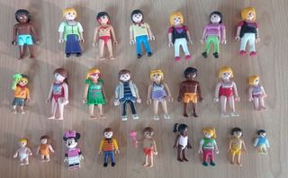 Gran Lote Piezas y Muñecos Lego y Playmobil