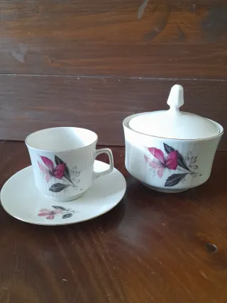 Set 6 Tazzine Caffè con Piattini + Zuccheriera